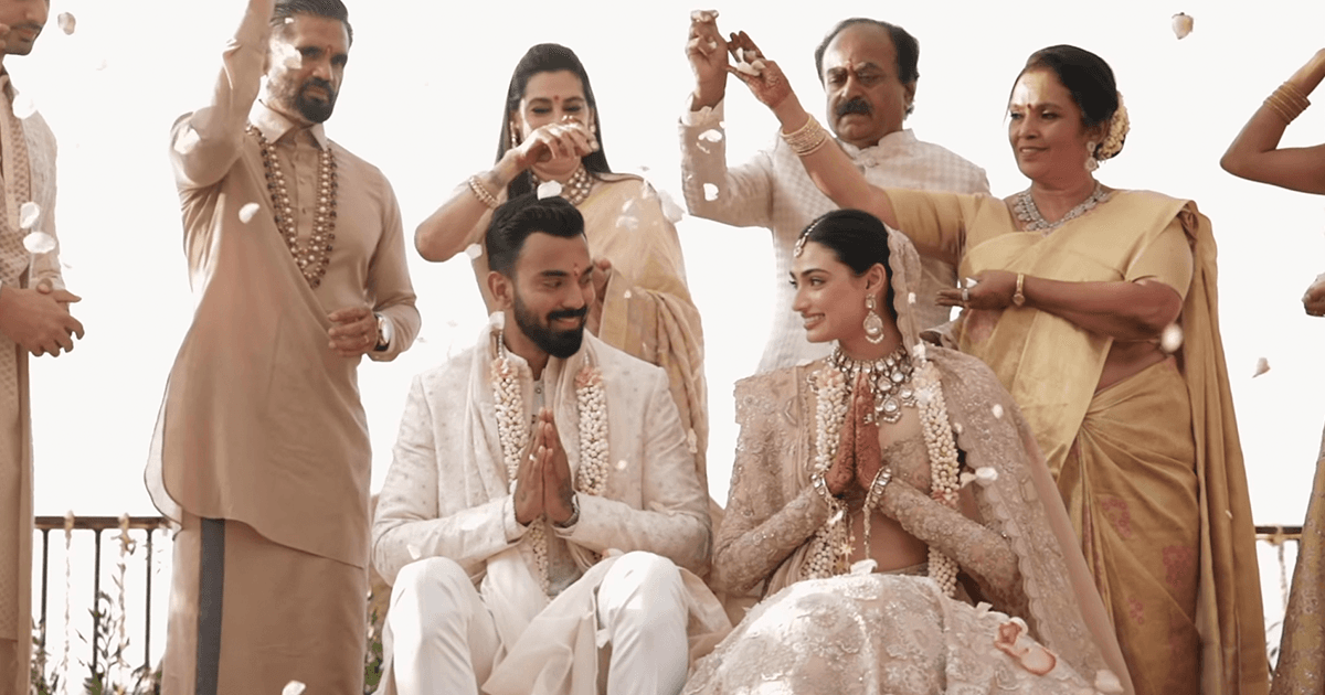 kl rahul athiya wedding video